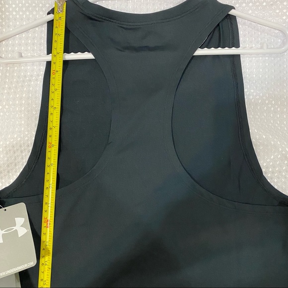 Under Armour, HeatGear, black sport tank tops for girls, youth XL - Picture 7 of 8